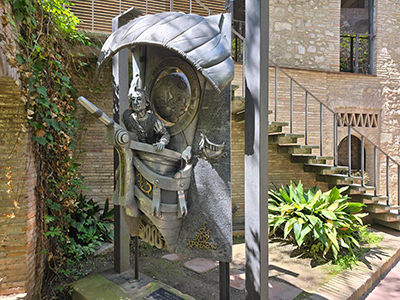 Sculpture of Christopher Columbus by Frank Meisler in Girona