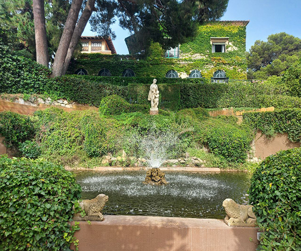 Elegant terraces and sea views at St. Clotilde Gardens in Lloret de Mar